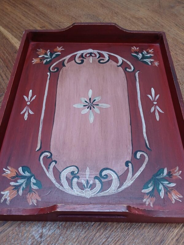 Hand Painted Folk Art Tray