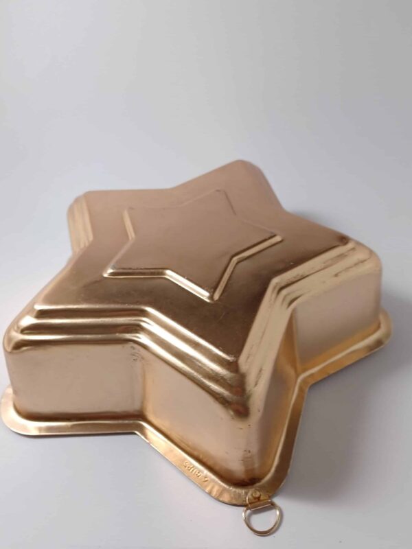Vintage Copper Plated Star Jelly Mould