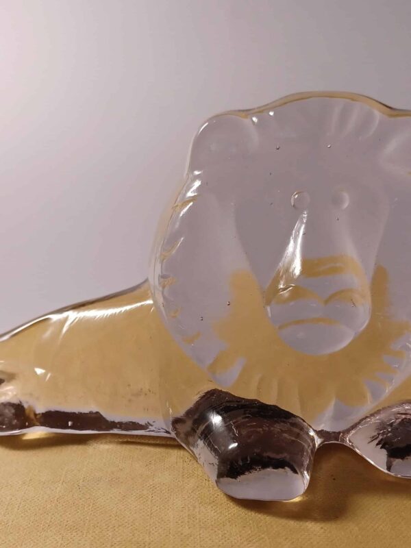 Swedish Style Lion Sculpture in the Style of Kosta or Mats Jonasson