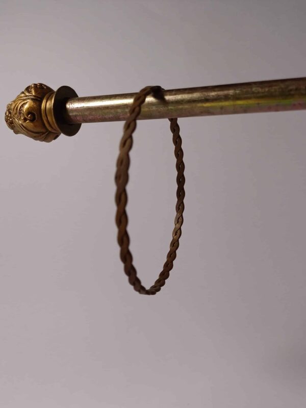 Vintage brass braided bangle